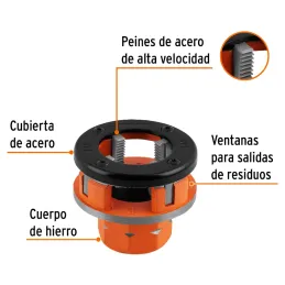 Dado para Tarraja 1 1/4" Cuerda 11 1/2NPT Compatible con TA-850 TA851, D-850-1-1/4 13080 Truper Truper-Dado para Tarraja 1 1/4" 