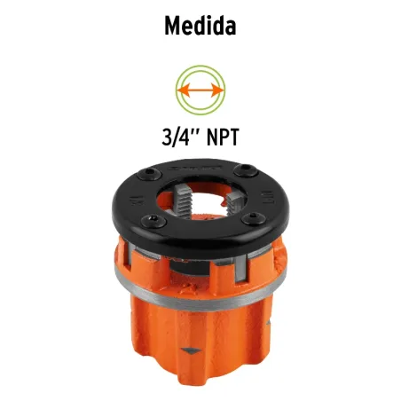 Dado para Tarraja 3/4" Cuerda 14 NPT Compatible con TA-850 TA851, D-850-3/4 13076 Truper Truper-Dado para Tarraja 3/4" Cuerda 14