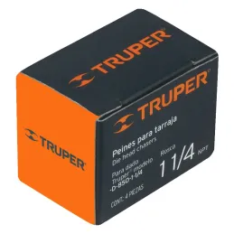 Peine para Tarraja 1 1/4" Cuerda 11 1/2 NPT, Incluye 4 Piezas, P-850-1-1/4 13081 Truper Truper-Peine para Tarraja 1 1/4" Cuerda 