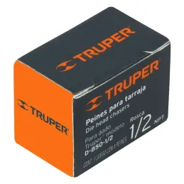 Peine para Tarraja 1/2" Cuerda 14 NPT, Incluye 4 Piezas, P-850-1/2 13075 Truper Truper-Peine para Tarraja 1/2" Cuerda 14 NPT, In