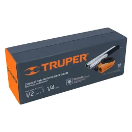 Cabezal para dado de Tarraja 1/2" 3/4" 1" 1-1/4", CA-850 13086 Truper Truper-Cabezal para dado de Tarraja 1/2" 3/4" 1" 1-1/4", C
