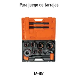 Cabezal para dado de Tarraja 1/2" 3/4" 1" 1-1/4", 1-1/2" Y 2", CA-851 13087 Truper Truper-Cabezal para dado de Tarraja 1/2" 3/4"