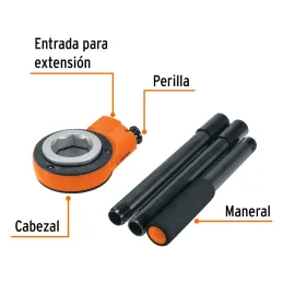 Cabezal para dado de Tarraja 1/2" 3/4" 1" 1-1/4", 1-1/2" Y 2", CA-851 13087 Truper Truper-Cabezal para dado de Tarraja 1/2" 3/4"