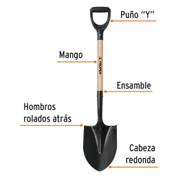 Lampas Redonda Minera T-1000 40-1/2" 21x49x103cm PuñoY Plastico Truper 11167 Truper-Lampas Redonda Minera T-1000 40-1/2" 21x49x1