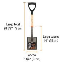 Lampas Cajueleras Cuadrada T-2000 28-1/2" 16x35x72cm PuñoD Truper 17194 Truper-Lampas Cajueleras Cuadrada T-2000 28-1/2" 16x35x7