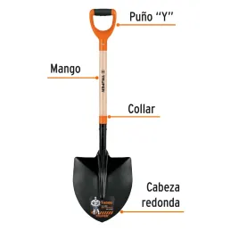 Lampas Redonda Española T-2000 41" 29x52x104cm PuñoY ComfortGrip Truper 17165 Truper-Lampas Redonda Española T-2000 41" 29x52x10