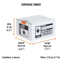 Winchas Flexometro Cinta Negra 5.5M TPR ABS Truper 11745 Truper-Winchas Flexometro Cinta Negra 5.5M TPR ABS Truper 11745 Carcasa