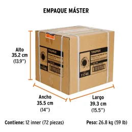 Winchas Flexometro Cinta Negra 5.5M TPR ABS Truper 11745 Truper-Winchas Flexometro Cinta Negra 5.5M TPR ABS Truper 11745 Carcasa