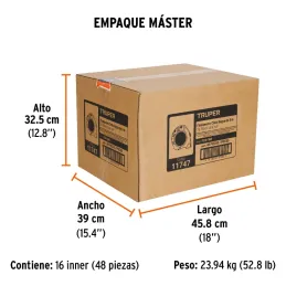 Winchas Flexometro Cinta Negra 8M TPR ABS Truper 11747 Truper-Winchas Flexometro Cinta Negra 8M TPR ABS Truper 11747Carcasa de A