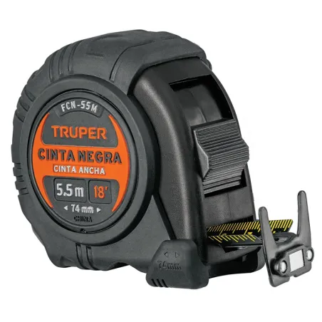 Winchas Flexometro Cinta Negra 5.5M TPR ABS Truper 11745 Truper-Winchas Flexometro Cinta Negra 5.5M TPR ABS Truper 11745 Carcasa