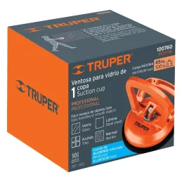 Ventosas de aluminio para vidrio 1 copas de succión Truper 100760 Truper-Ventosas de aluminio para vidrio 1 copas de succión Tru