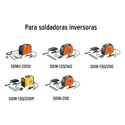 Juego de Cables Soldadora SOIN-200,120/160,130/200 SOMU-200X Truper 100286 Truper-Juego de Cables Soldadora SOIN-200,120/160,130