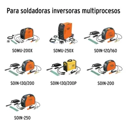 Juegos de 8 pz antorcha y accesorios soldadoras proceso TIG Truper 14112 Truper-Juegos de 8 pz antorcha y accesorios soldadoras 