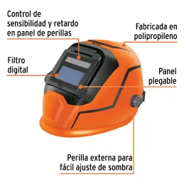 Careta electronica para soldar profesional sombra 9-13 Truper 102228 Truper-Careta electronica para soldar profesional sombra 9-