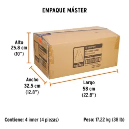 Kit contra caídas con arnes de tres anillos ANSI Truper 100887 Truper-Kit contra caídas con arnes de tres anillos ANSI Truper 10