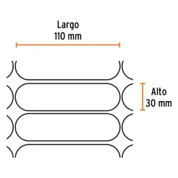 Rollo malla de seguridad 30m x1.22m Truper 15264 Truper-Rollo malla de seguridad 30m x1.22m Truper 15264 Ideal para delimitar el