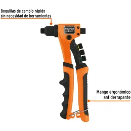 Remachadora 8" Profesional 4Boquillas Truper 100333 Truper-Remachadora 8" Profesional 4Boquillas Truper 100333 Cuerpo de alumini