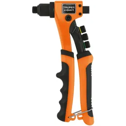 Remachadora 8" Profesional 4Boquillas Truper 100333 Truper-Remachadora 8" Profesional 4Boquillas Truper 100333 Cuerpo de alumini