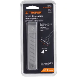 Navajas de Repuesto 5u para raspador RASP-4 Truper 15963 Truper-Navajas de Repuesto 5u para raspador RASP-4 Truper 15963 Cuchill