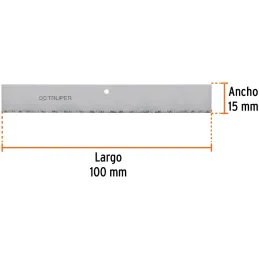 Navajas de Repuesto 5u para raspador RASP-4 Truper 15963 Truper-Navajas de Repuesto 5u para raspador RASP-4 Truper 15963 Cuchill