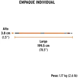 Extension Telescopica 3.6m Fibra de Vidrio para rodillo Truper 10546 Truper-Extension Telescopica 3.6m Fibra de Vidrio para rodi