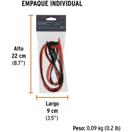 Juego de cables de prueba para multímetro Truper 102406 Truper-Juego de cables de prueba para multímetro Truper 102406 Compatibl