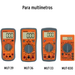 Juego de cables de prueba para multímetro Truper 102406 Truper-Juego de cables de prueba para multímetro Truper 102406 Compatibl