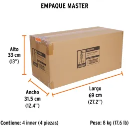 Tripodes Telescopico para nivel laser 1.45m 360G E1/4 Truper 100811 Truper-Tripodes Telescopico para nivel laser 1.45m 360G E1/4