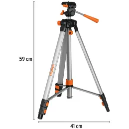 Tripodes Telescopico para nivel laser 1.45m 360G E1/4 Truper 100811 Truper-Tripodes Telescopico para nivel laser 1.45m 360G E1/4