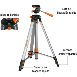 Tripodes Telescopico para nivel laser 1.45m 360G E1/4 Truper 100811 Truper-Tripodes Telescopico para nivel laser 1.45m 360G E1/4