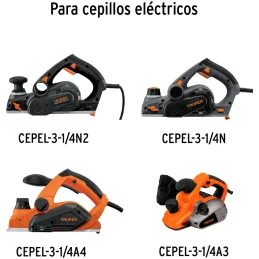 Blíster con 2 cuchillas carburo de tungsteno p/CEPEL-3-1/4A4 Truper 100649 Truper-Blíster con 2 cuchillas carburo de tungsteno p