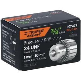 Mandriles Chucks uso rudo con llave, 3/8", Truper 102477 Truper-Mandriles Chucks uso rudo con llave, 3/8", Truper 102477 Firme s