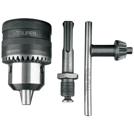 Mandriles Chucks con Llave 1/2" con adaptador SDS Plus Truper 102475 Truper-Mandriles Chucks con Llave 1/2" con adaptador SDS Pl