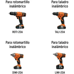 Batería ión Litio 20V 4Ah ROTI-20A TALI-20A DIMI-20A LIMI-20A Truper 101822 Truper-Batería ión Litio 20V 4Ah ROTI-20A TALI-20A D