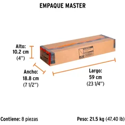 Cinceles de punta 1-3/8" x20" ZHexagonal Para MartilloDemoledor Hex Truper 101231 Truper-Cinceles de punta 1-3/8" x20" ZHexagona