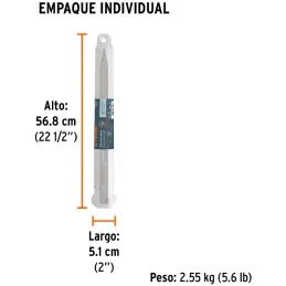 Cinceles de punta x20" ZHexagonal Para MartilloDemoledor Hex Truper 101230 Truper-Cinceles de punta x20" ZHexagonal Para Martill