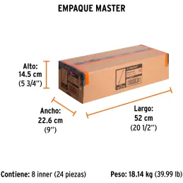 Cinceles SDS max Acanalados 7/8" x16" Truper 101239 Truper-Cinceles SDS max Acanalados 7/8" x16" Truper 101239 Para perforacione