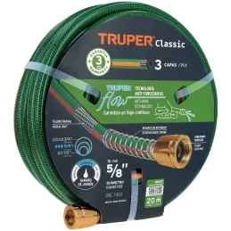 Mangueras 5/8" x20m 3capas Reforzada ConexionesMetalicas Truper 16037 Truper-Mangueras 5/8" x20m 3capas Reforzada ConexionesMeta