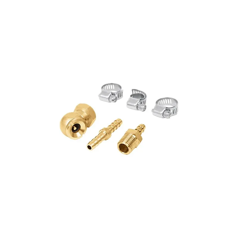 Juego Reparador para Manguera de 3/8", Incluye Cabeza Infladora, Laton Solido, 1/4 NPT, REMAN-3/8 19021 Truper