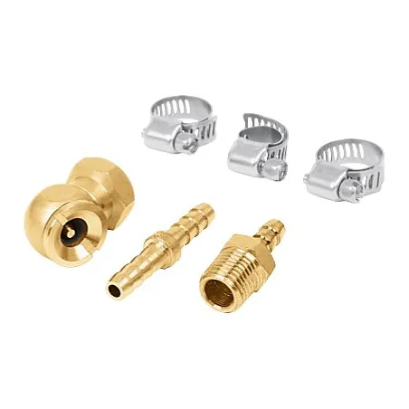  Juego Reparador para Manguera de 3/8", Incluye Cabeza Infladora, Laton Solido, 1/4 NPT, REMAN-3/8 19021 Truper 13.050847 Juego 
