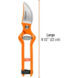 Tijera para poda 8-1/2" forjada cuchilla de paso CosechaLimon Truper 18543 Truper-Tijera para poda 8-1/2" forjada cuchilla de pa