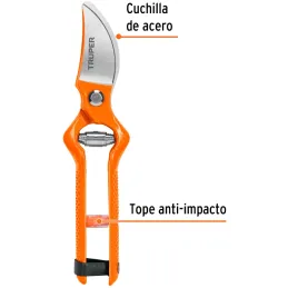 Tijera para poda 8-1/2" forjada cuchilla de paso CosechaLimon Truper 18543 Truper-Tijera para poda 8-1/2" forjada cuchilla de pa