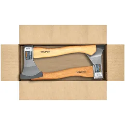 Hacha europeo 600g MangoHickory 14" Truper 14954 Truper-Hacha europeo 600g MangoHickory 14" Truper 14954 Cabeza en acero al carb