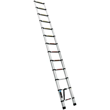 Escaleras Telescopica 13 peldaños T2 102kg Plegable Aluminio Truper 101904 Truper-Escaleras Telescopica 13 peldaños T2 102kg Ple