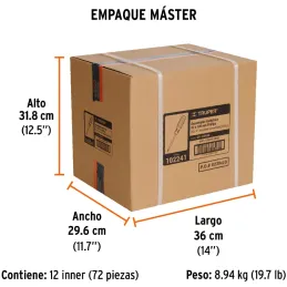 Desarmador Estrella 1/4" x4" Aislado 1000V Truper 102241 Truper-Desarmador Estrella 1/4" x4" Aislado 1000V Truper 102241 Punta d