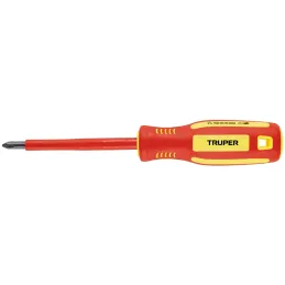 Desarmador Estrella 1/4" x4" Aislado 1000V Truper 102241 Truper-Desarmador Estrella 1/4" x4" Aislado 1000V Truper 102241 Punta d