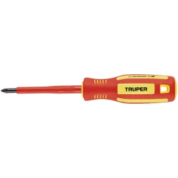 Desarmador Estrella 3/16" x3" Aislado 1000V Truper 102240 Truper-Desarmador Estrella 3/16" x3" Aislado 1000V Truper 102240 Punta