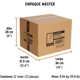 Desarmador Plano 7/32" x5" Aislado 1000V Truper 102242 Truper-Desarmador Plano 7/32" x5" Aislado 1000V Truper 102242 Punta de ac