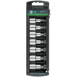 Juego de Dados cuadro 7Piezas Punta Torx Truper 102237 Truper-Juego de Dados cuadro 7Piezas Punta Torx Truper 102237 Fabricados 