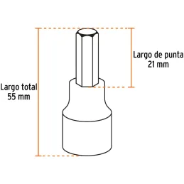Juego de Dados cuadro 7Piezas Punta hexagonal Pulgadas STD Truper 102239 Truper-Juego de Dados cuadro 7Piezas Punta hexagonal Pu